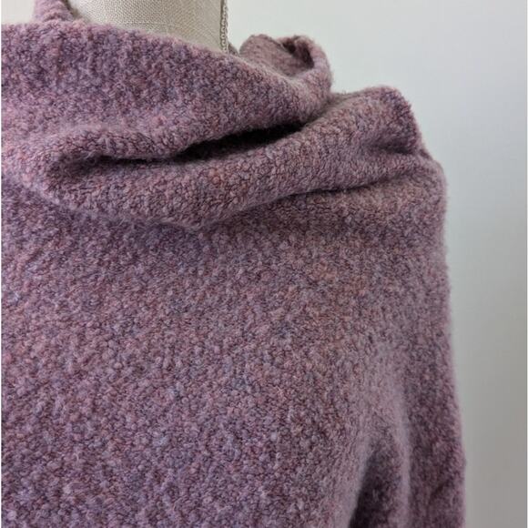Free People Fuzzy Purple Funnel Neck Sweater - Picture 2 of 5